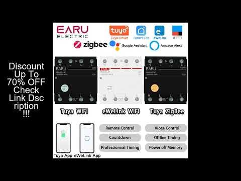 Tuya eWeLink WiFi ZigBee Smart Circuit Breaker MCB 3P+N Timer Relay Switch Voice Remote Control for