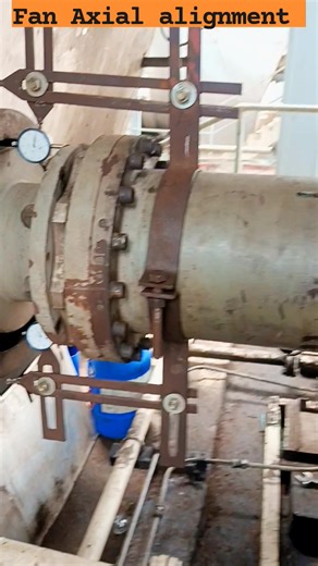 Axial alignment primary air fan #fan #axial #alignment #everyone #work #mechanical | Mill Wright Technician
