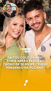 4.8M views · 69K reactions | Faltou colo da mãe? Sonia Abrão reage ao choro de Zé Felipe: "Fiquei pensando na Poliana" . . . #RedeTV #ATardeESua #SoniaAbrão #celebridades #celebs #fofocas #polemica #subcelebridades #famosos #poliana #zefelipe #separação | A Tarde é Sua | Facebook