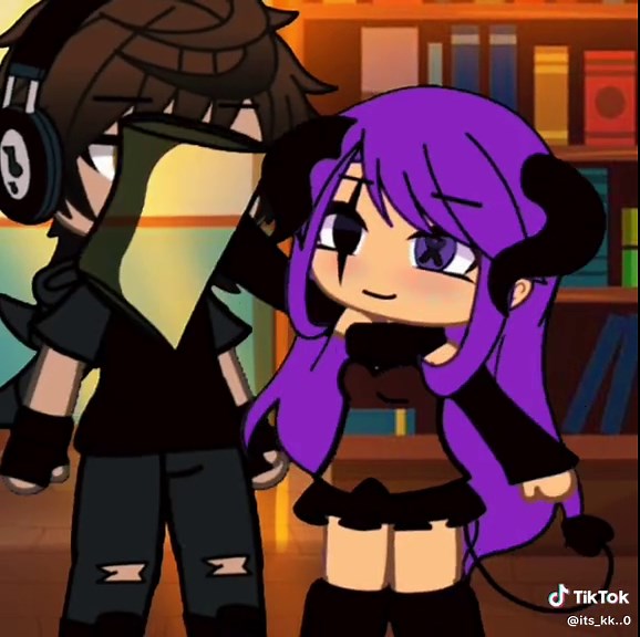 Creative Gacha Edit with Purple Shirt Theme