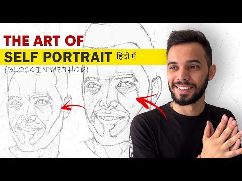 How to draw PORTRAIT with (BLOCK IN) Method | THE SIMPLIFICATION RULE