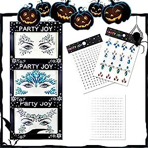 Face Jewels - Makeup & Festival, Unicorn Mermaid Temporary Tattoo for Rave Party Body Eye Face Gem Stickers (Collection 1)