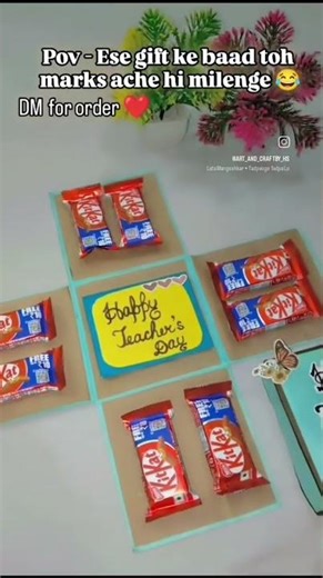 Teacher's day special explosion box ❤️ Dm on instagram to place your order @@art_and_craftby_hs