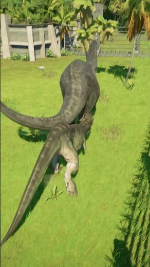 Trex Bull VS Brontosaurus #jurassicworld #dinosaur #jurassicpark #Imeroleplay #jwe2