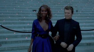 David Bowie with his supermodel wife Iman in 2006