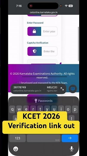 KCET 2026 Verification slip Download Link out!!!