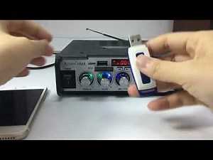 Kinter 004A AC220V DC12V Home Power Audio Amplifier With Fm Sd Usb Mic Digital Display Function