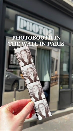 I may look like ive never had my picture taken before but the strips still cute.. i think 😅🎞️ This booth is called Fotoautomat and the address is 53 Rue des Trois Frères, 75018 incase youre interested! 💖 I love little things like this SO MUCH!! So quirky and tactile and cute ahh amazing!! I honestly wish i could have done a photoshoot in it omg that would have been MAGIC📸 #parislocations #funthingstodoinparis #destinationphotographer #photobooth #travelcontentcreators #rambosphotos