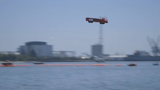 Watch the US Navy launch trucks off aircraft carriers
