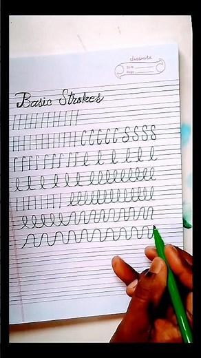 "Basic Handwriting Strokes Full Tutorial ✍️ | Improve Your Writing Step-by-Step"