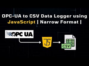OPC-UA to CSV Data Logger using JavaScript | Narrow Format |