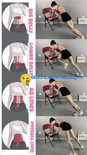 Burn 🔥 Belly Fat With a Chair | No Floor, No Equipment! #shorts