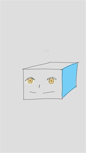 How to draw an anime cube #animation #anime #digitalart