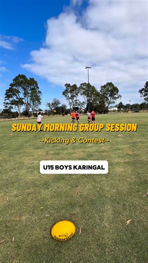 Kaelan Lazaro - Private Football Coaching on Instagram: "Welcoming Jackson, Levi, Oscar, Hayden & Degan from Karingal U15’s for their first session! ‼️🙏 Ripper bunch of lads as we did a kicking analysis session before getting into some contest to spread, and transition drills. 🔥👊 . . . #afl #explore #coaching #training #viral"