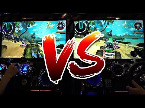 Arcade Game 2 Player Challenge! Who's Faster?