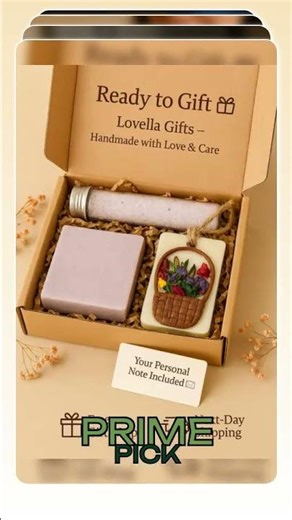 Relax & Unwind Lavender Gift Box – Handmade Spa Set for Stress Relief