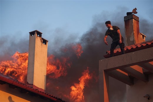 Wildfires in Greece force evacuations, burn forests, properties
