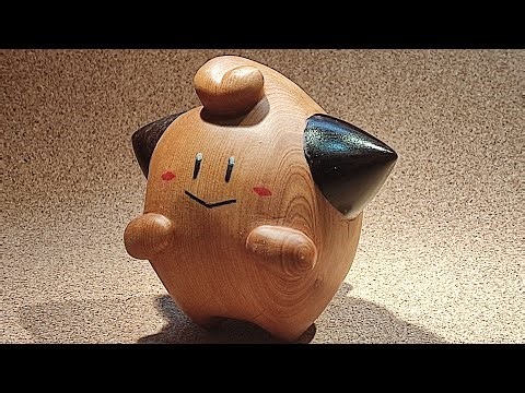 5 hours of wood carving a super cute CLEFFA - No Talking - ASMR