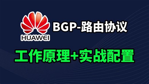 彻底搞懂BGP路由协议工作原理到实战配置，网络工程师小白也可轻松上手丨数通通信丨项目案例