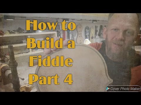 How to Build a Fiddle - Part 4: carve the arches, purfling & fluting