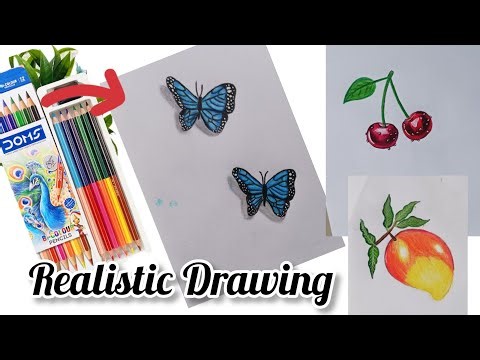 Realistic Drawing with Colour Pencil | How to make Realistic Drawing