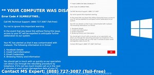 How to remove “Your Computer Was Disabled” pop-up scam