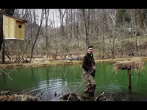 Building Wood duck box and Mallard nesting tube