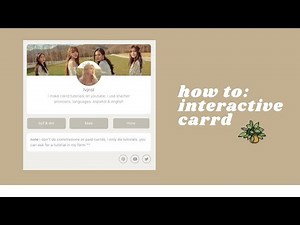 cute & easy; interactive carrd tutorial (non pro)