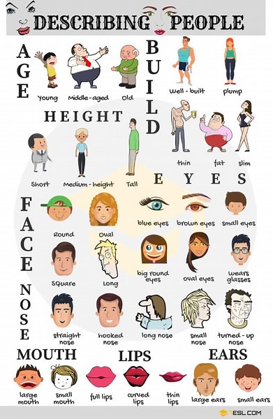 100  Adjectives for Describing a Person's Physical Appearance • 7ESL