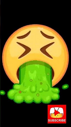Puke 🤮 Emoji with sound 😳 | Emoji Vomit | Throw up Emoji #memes #shorts #viral