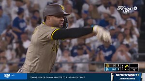 60K views · 236 reactions | The Padres score two runs to tie the game in the ninth inning  : Padres vs. Dodgers on SN1 : Stream on SN+ | Sportsnet | Facebook