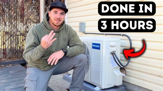 I installed this mini split in under an hour! ⏳