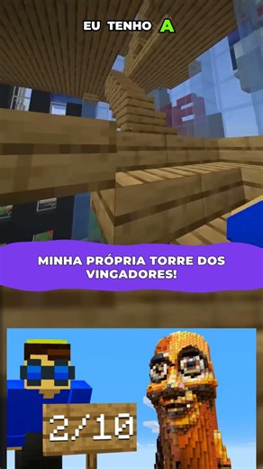 minha propria torre dos vingadores #minecraft #minecraftsurvivalseriesepisode1 #fortnite