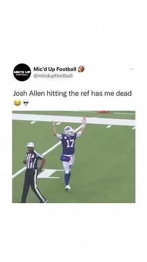 Josh Allen Hit The Ref #shorts