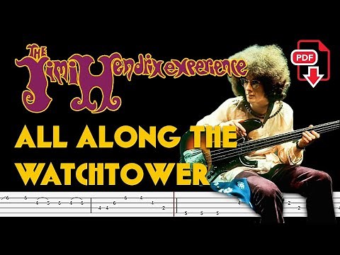The Jimi Hendrix Experience - All Along the Watchtower (🔴Bass Tabs | Notation) ‪@ChamisBass‬