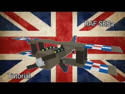 RAF SE5a Biplane Tutorial -Roblox Plane Crazy