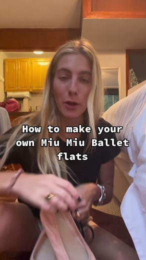DIY Miu Miu Inspired Ballet Flats Tutorial