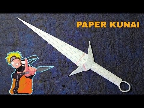 Paper Kunai Tutorial (Naruto Style) | Easy and Fast Origami Kunai Making