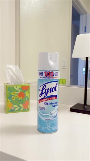 Lysol helps to reduce the spread of Flu, Norovirus, Covid-19, and the Cold by 4X. *Use as directed