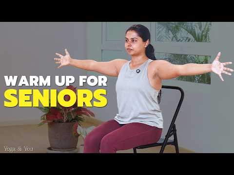 Chair Yoga for Seniors | Safe & Gentle 20 Minute Full Body Warm-Up Routine