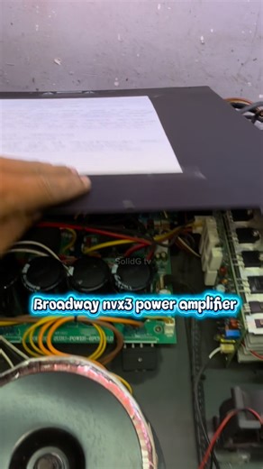Boadway nvx3 power amplifier #solidGtv #broadway #fbreelsfypシ゚viralシ | SolidG tv