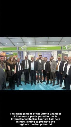 Artvin Chamber of Commerce Managers Attended Tourism Fair in Rize