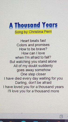 A Thousand Years Karaoke - Sing Along With Lyrics