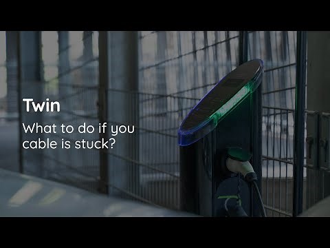 Help, my cable is stuck in a twin #EVcharger!