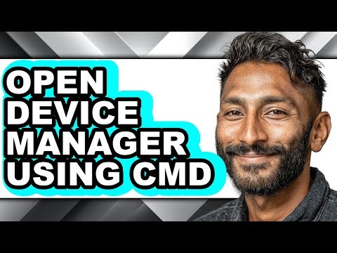 How to Open Device Manager Using Cmd (easy Method)