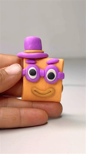 I Made Sprunki Oc Twenty ( From Number blocks) ! 💜 #sprunki #numberblocks #clay