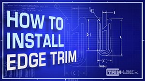 TRIM-LOK Edge Trim – Fits 3/32” Edge, 9/16” Leg Length, 100’ Length, Black, Carbon Fiber Texture – Flexible PVC Plastic Edge Protector for Sharp/Rough Surfaces, Easy to Install, A100B8X3/32-100