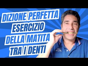 Perfect Diction and Public Speaking Course: Pencil-between-the-Teeth Exercise for Clear Articulation