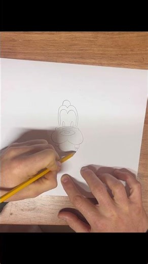 Follow along how to draw Goofy very easy short tutorial #arttips #speeddraw #letsdraw #goofy