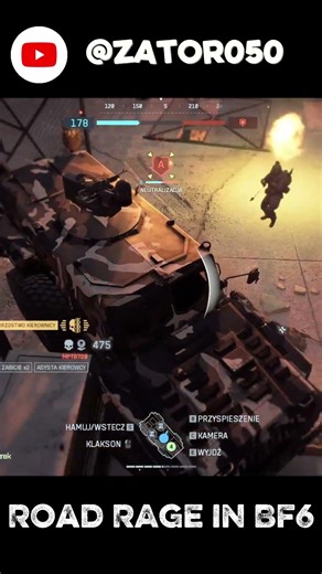 Road Rage in Battlefield 6 #battlefield6 #roadrage #gaming #warzone #skills #funny #shorts